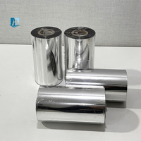Cinta de Resina de Cera Negra Premium de 110 mm x 300 m para Impresora de Códigos de Barras, Cinta de Transferencia Térmica