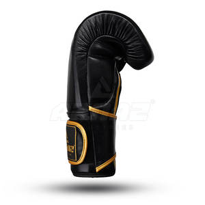Guantes de boxeo de cuero real de diseño personalizable profesional de alta calidad para entrenamiento de lucha Sparring para artes marciales - Product Image 4