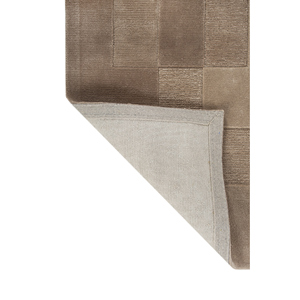 พรมขนสัตว์ผสมวิสโคสสีน้ำตาลเบจ Cera รุ่น Top-21218 ลาย Abstract สำหรับตกแต่งบ้าน ห้องนั่งเล่น ห้องโถง ห้องนอน พรมขนนุ่มรูปทรงสี่เหลี่ยมผืนผ้า - Product Image 5