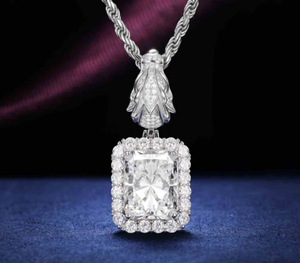 Charmes en diamant Moissanite VVS, or 925, argent, style hip-hop, taille princesse - Product Image 2