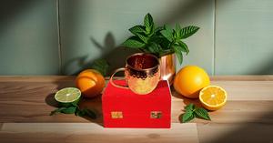 Pure Copper Moscow Mule Mugs Capacity 16 Ounce <b>Gift</b> Packed <b>Red</b> Colored Velvet <b>Box</b> Perfect for <b>gift</b> your love-one - Product Image 5