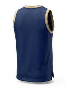 Camiseta de Baloncesto de Malla OEM en Blanco, Transpirable, de Secado Rápido, Personalizable con Estampado, Top Deportivo - Product Image 3