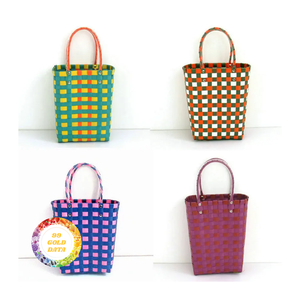 Sacs fourre-tout réutilisables en plastique tissé-styles audacieux et colorés pour les marques et les grossistes éco-conscients - Product Image 2