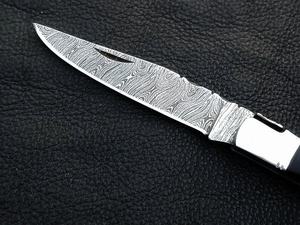 EDC Stainless Damascus Folding <b>Knife</b> Leather Sheath Industrial Grade Multi-functional Outdoor 3-Year Warranty Gift Wholesale USA - Product Image 5