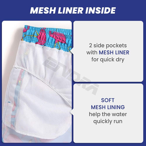 2024 Custom <b>Men's</b> Slim Fit Classic Swim Shorts Eco-Friendly Woolen <b>Trunks</b> with Graphic Print - Product Image 4