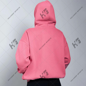Sudadera con Capucha para Mujer, Personalizada con Logotipo, Impresión 3D, Cuello Alto, Estilo Urbano, Hombros Caídos, de Algodón, Talla Grande, para Gimnasio - Product Image 2