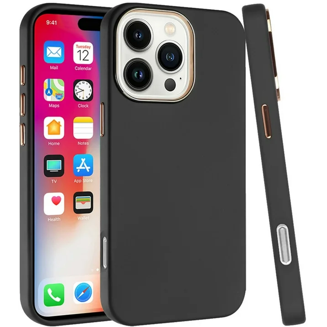 Brand New Elegant Chrome Edged Hybrid Case for Apple for iPhone 16 Pro Max Cute Design Electroplating Mobile Phone Case