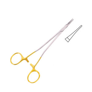 Offre Spéciale meilleure qualité 15.0 cm Crile bois 'TC' porte-aiguille en acier inoxydable verrouillage manuel Instruments à cliquet - Product Image 6