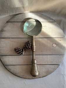 Loupe en laiton antique de 12 pouces Design vintage Lentille décorative pour bureau à domicile - Product Image 4