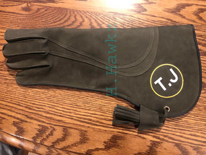 Gant de fauconnerie personnalisé avec votre propre logo, motif uni, respirant, en Cordura, unisexe, pour la chasse, avec logo brodé - Product Image 3