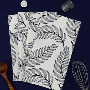 Serviettes de cuisine en coton 100% imprimées sur mesure de qualité supérieure au design moderne, broderie colorée et fabriquées en Inde - Product Image 5