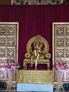 Superbe statue de Radha Krishna pour mariage hindou Londres DST Exportations Radha Krishna Panneau de décoration de mariage UK Décoration de mariage Scène USA - Product Image 4