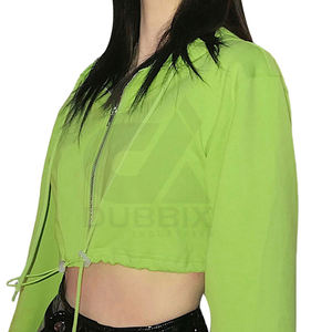 Customized High Quality Cotton Women Crop <b>Top</b> Hoodies Plain Custom Cropped Hoodie for Women OEM Services Custom Design - Product Image 4