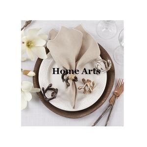 Trees Design Metal <b>Tissue</b> <b>Paper</b> Rings Set of 2 Gold And Silver Color Napkin Rings From Manufacturer In India - Product Image 2