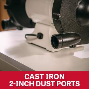 Amoladora de Banco Industrial de 8 Pulgadas, 1725 RPM, 1/2 HP, 115V, 1 Fase, Fuente de Alimentación Eléctrica - Product Image 4