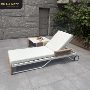 Chaises longues d'extérieur <span class=keywords><strong>en</strong></span> aluminium pour piscine, mobilier de jardin <span class=keywords><strong>en</strong></span> métal, chaise longue <span class=keywords><strong>en</strong></span> corde, lit de repos de luxe, mobilier de patio, <span class=keywords><strong>transat</strong></span> - Product Image 3