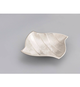 Herramientas para servir alimentos y ensaladas, bandeja para servir alimentos de material metálico, bandeja decorativa fundida de aluminio Chapado en plata - Product Image 4