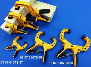 Abrazadera manual autoblocante de potencia de 125mm de proveedor de Taiwán OEM ODM con material duradero y alto rendimiento para uso industrial - Product Image 3