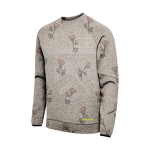 Sudadera con capucha de cuello redondo personalizada transpirable para mujer, suéter de invierno informal transpirable, sudadera frontal anticontracción, bordado con estampado de pantalla - Product Image 3