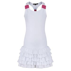 Vestido DE TENIS transpirable para mujer con logotipo personalizado, falda de tenis corta de diseño personalizado con malla en los lados, conjunto de uniforme de tenis - Product Image 6