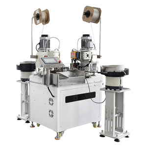 WL-H02 hoàn toàn tự động dây cáp <span class=keywords><strong>2</strong></span>-Side PVC cách điện Tay áo chèn và cắt & Tước & thiết bị đầu cuối Uốn Tóc bồng máy - Product Image 2