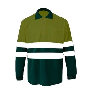 เสื้อยืดแขนยาวสำหรับทำงานผู้ชาย พิมพ์โลโก้ได้ ผลิตจากผ้าผสมคอตตอนและโพลีเอสเตอร์ เหมาะสำหรับงานก่อสร้างและโรงงาน - Product Image 3