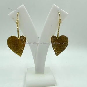 Pendientes chapados en oro de lujo al mejor precio para mujer, joyería elegante de perlas para bodas y fiestas, añade glamour a tu atuendo - Product Image 1