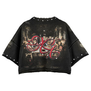 Ensemble 2 pièces d'été personnalisé avec logo pour homme : T-shirt gaufré et short imprimé, ensemble T-shirt et short pour femme - Product Image 3