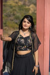 Gorgette pesado de moda con trabajo de bordado Lehenga Choli Fabricante y proveedor de Surat a la tarifa más baja - Product Image 4