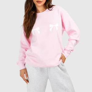 Sudaderas con estampado de manga larga para mujer, sudaderas con estampado de gran tamaño para mujer, sudaderas con estampado de algodón y poliéster para mujer - Product Image 6