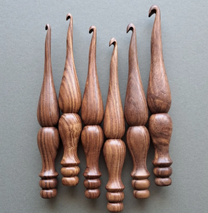 Crochets à crochet en bois tendance avec bol à laine, aiguille à tricoter écologique, taille 7 pouces - Product Image 3