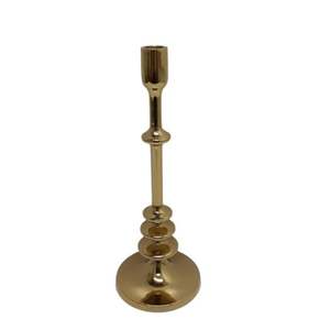 Trending Gold Colour Candle Stand Brass Look handmade <b>top</b> sale metal decorative for party decoration usage - Product Image 1