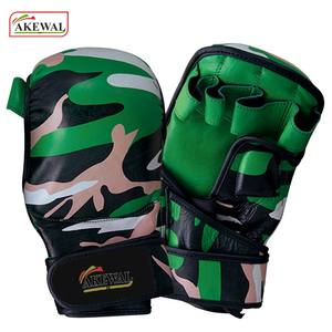 New Arrival Premium Quality Customized Synthetic Leather Half Finger Grappling Gloves With <b>Strap</b> Closure With Customize Logo - Product Image 3