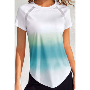 Nouveaux t-shirts Slim Fit unis pour femmes de dernière conception T-shirts en coton polyester de haute qualité en vente en gros - Product Image 1