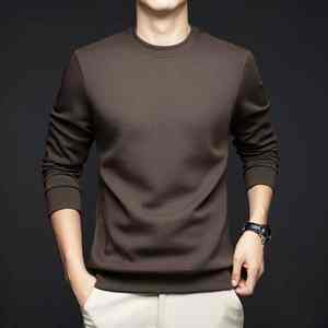 Sudadera Casual Ajustada para Hombre, 100% Algodón, Felpa, Varios Colores, Corte Holgado, Transpirable, Diseño Liso - Product Image 2