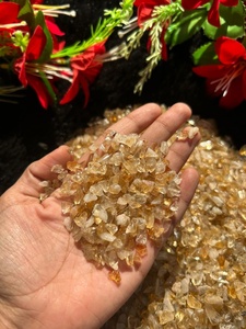 หินซิทรินธรรมชาติแบบชิปส์ ขัดเงา คริสตัลกรวด อัญมณีสำหรับทำเครื่องประดับ งานเรซิ่น งานฝีมือ ตกแต่งแจกัน - Product Image 5