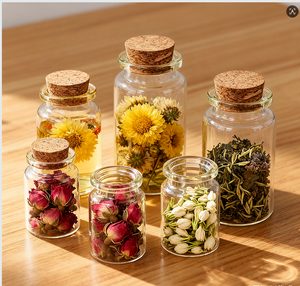 Botellas/Frascos/Tubos de Vidrio de 10ml-240ml con Tapa Corona para Alimentos para Bebés, Alimentos Enlatados, Gelatina de Vainilla - Product Image 1