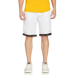 Short de sport 100% coton confortable pour hommes respirant été entraînement short de course teint uni solide personnalisable décontracté Fitness - Product Image 1