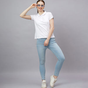 Camisetas Polo de Golf sin Mangas con Cuello en V de Poliéster y Elastano para Mujer, con Logotipo Personalizado Fit2Fight, Impresión o Bordado - Product Image 5