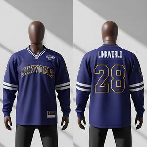 Camiseta de hockey personalizada para hombres, mujeres y niños con número de nombre personalizado y logotipo frontal de Diseño de equipo Servicio OEM suministrado - Product Image 1