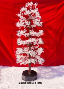 Wholesale High Grade <b>Crystal</b> Tree Semi-Precious Stone Craft with Clear Quartz Amethyst <b>Chips</b> and Black Obsidian Polished Base - Product Image 3