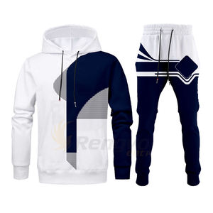 Ensemble deux pièces pour homme, sweat-shirt et pantalon de sport décontracté, respirant, extensible dans les quatre sens, grande taille, marque de survêtement de sport pour l'automne - Product Image 4