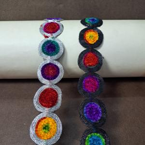 เส้นด้ายกำมะหยี่แบบพรีเมี่ยมสำหรับตกแต่งเสื้อเลเฮนก้า - Product Image 1