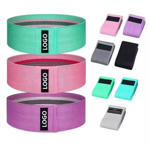 Custom Logo Fabric Resistance <b>Bands</b> Set Non Slip Booty Hip Circle <b>Bands</b> for Gym Fitness Home Workout Yoga & <b>Exercise</b> Training - Product Image 1
