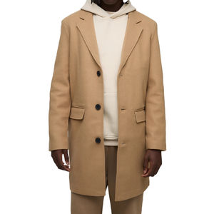 Manteau long élégant pour homme, vêtement formel avec épaules structurées, design pour un style de gentleman moderne, manteaux habillés pour homme en vente - Product Image 1