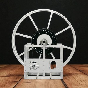 Aluminio Natural 300 PSI Soporte en tierra Aviación Carrete de manguera de una sola envoltura Durable 12V 500W Manguera de 2 pulgadas OEM ODM OBM Exportación - Product Image 1