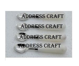 <b>Christmas</b> <b>Gift</b> Stainless Steel Terrazzo Handle Mini Handle Spoon Sets Birthday Party Kitchenware Table Decorate <b>Use</b> Spoon Sets - Product Image 4