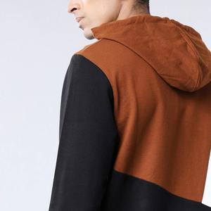 Sweats à capuche surdimensionnés de blocage de couleur personnalisés de haute qualité pour la collection d'hiver bon marché pour hommes pour les sweats à capuche à la mode pour hommes - Product Image 4