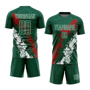 Uniforme de football pour hommes de qualité supérieure 2025, imprimé par sublimation, léger, antibactérien, couleur personnalisée, respirant, 100% polyester - Product Image 4
