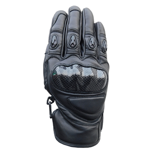 Men's Premium Leather Street Motorbike Protective Biker Gloves Motorcycle Auto Racing Wear Black Genuine Leather Gloves For Men - Product Image 2
